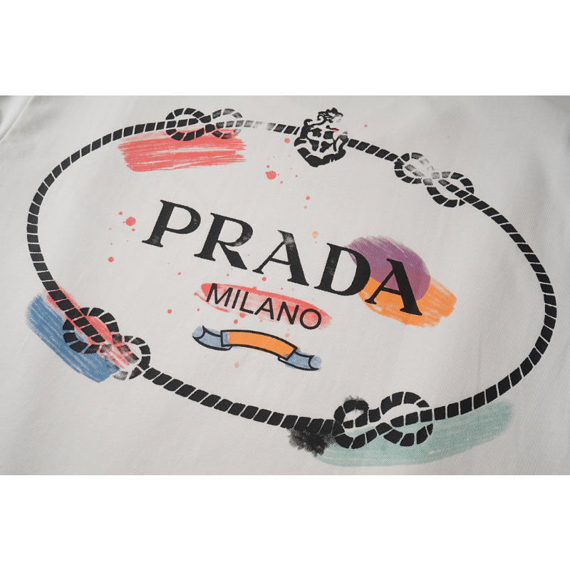 PRC32 New men's and women's summer pure cotton embroidered top T-shirt clothing