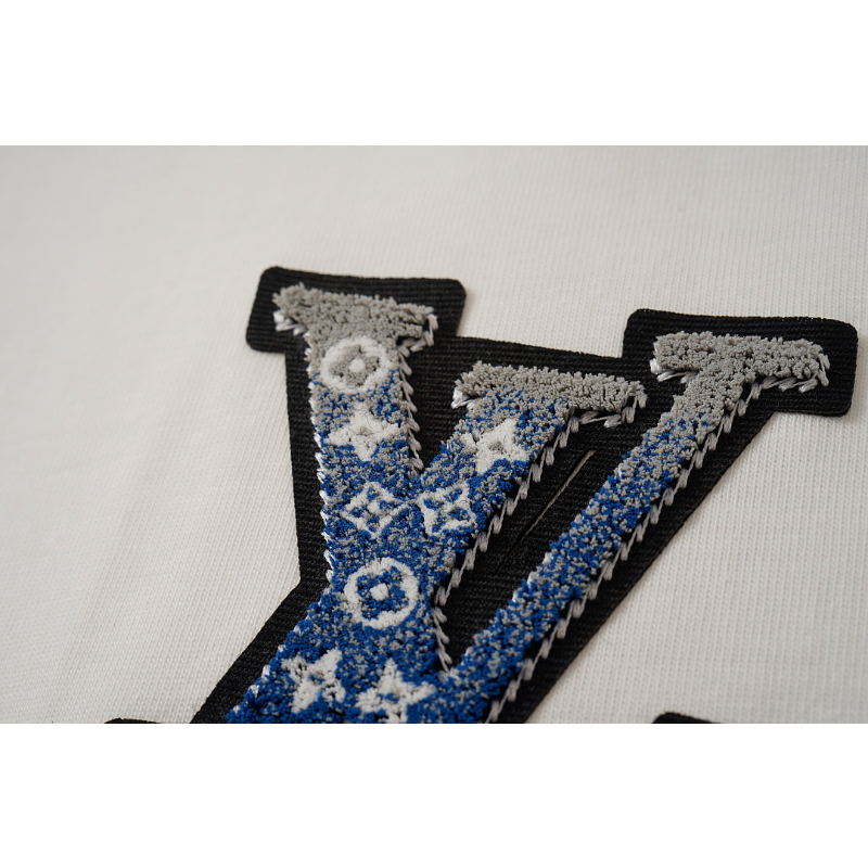 LVC168 New men's and women's summer pure cotton embroidered top T-shirt clothing
