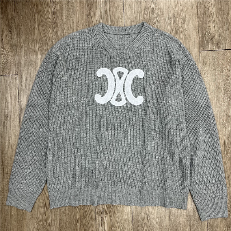 CEC1 Autumn and winter new high-quality men's and women's fashion brand new sweater jacquard letter clothing