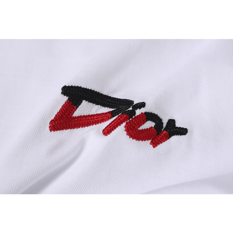 DIC23 New Men's and Women's Summer Short sleeved Cotton T-shirt Embroidered Craft Clothing