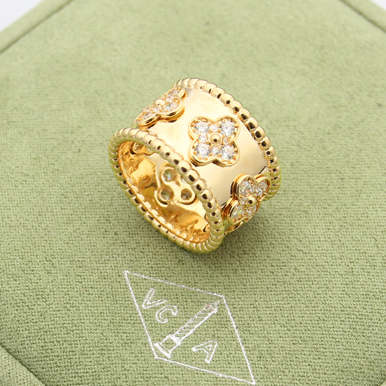VAR14 VAC classic kaleidoscope 18K gold plating rings jewelry