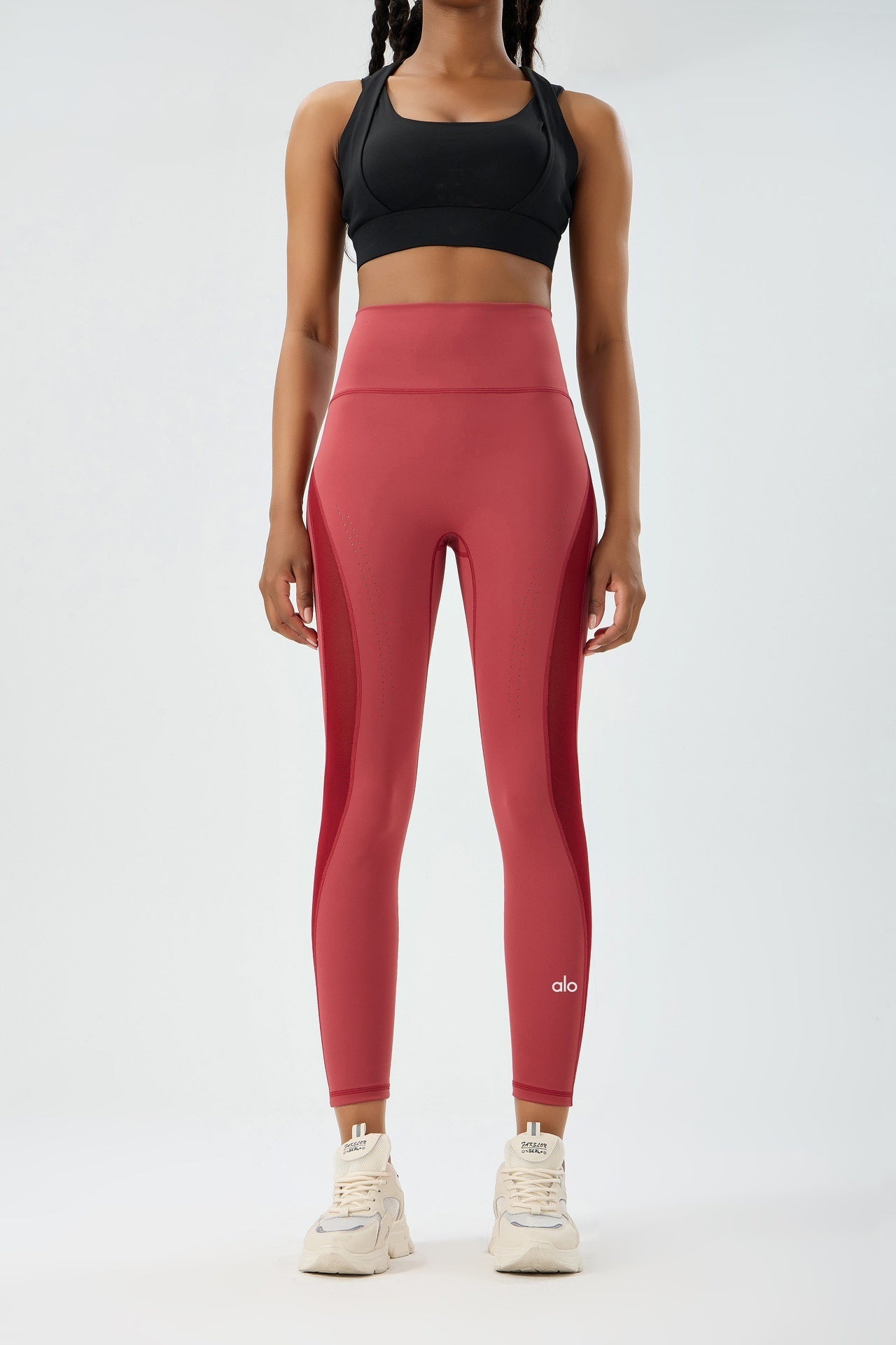 zalo3111 Women's Spring and Autumn Breathable Mesh Yoga Pants, High Waist Tight Waist, Sports Pants, Clothing