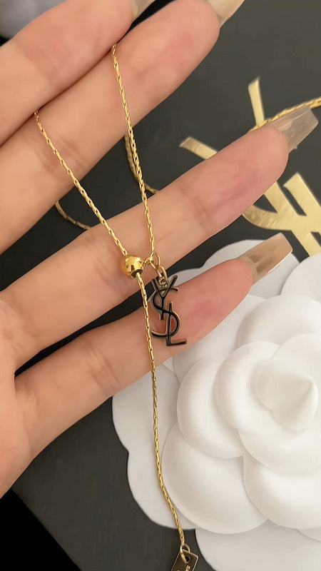 X537 Women's pull-out adjustable drip oil necklace jewelry