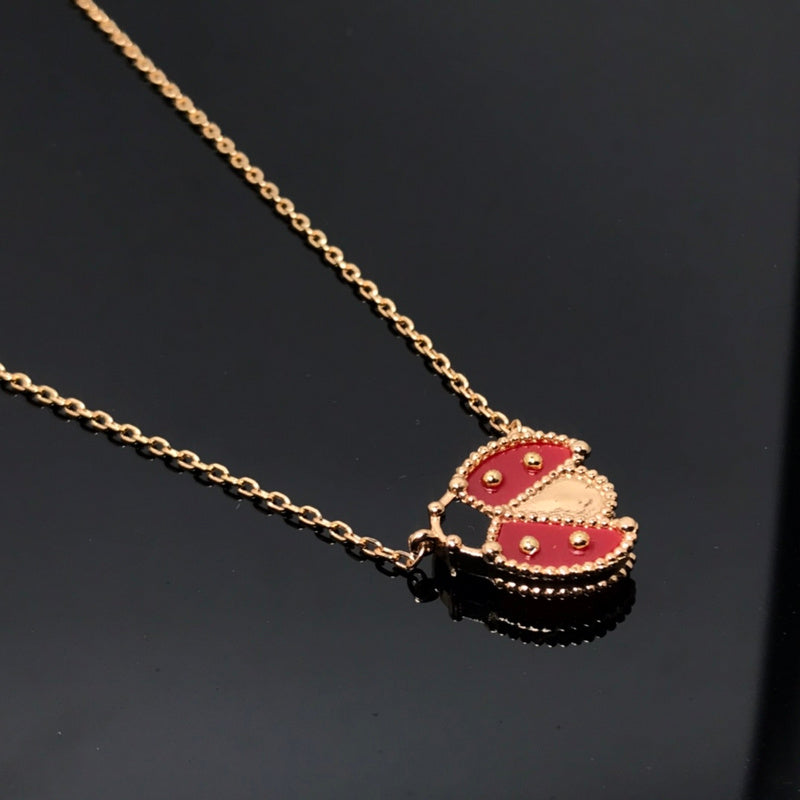 AVSN5 New open wings Ladybug necklace jewelry