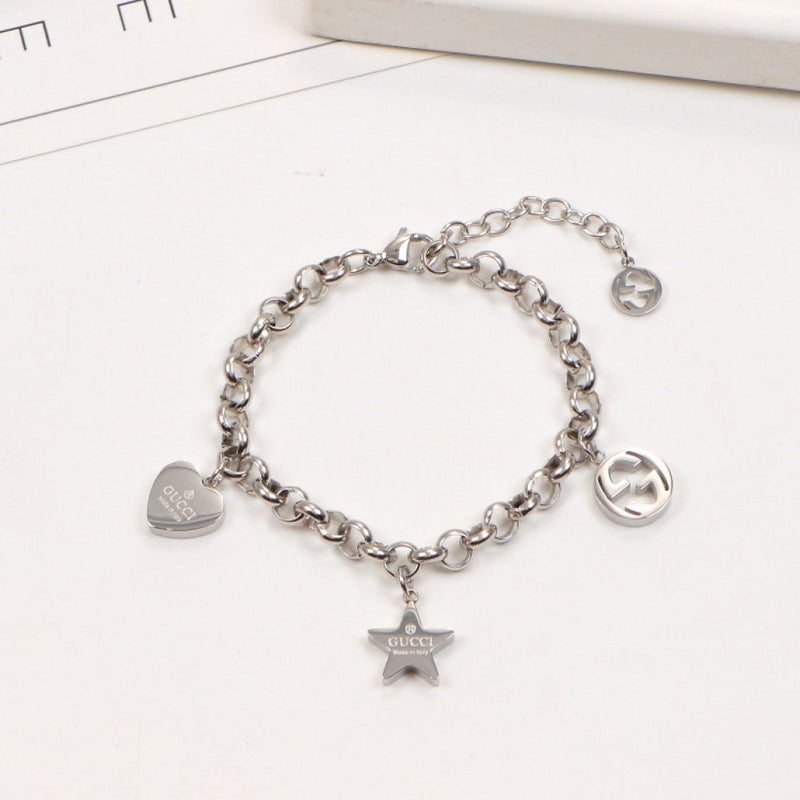 GCB1 Star pendant, thick three-dimensional letter short bracelet Jewelry