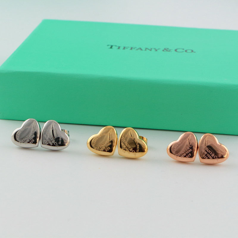 TE2 Stainless steel gold-plated earrings Jewelry