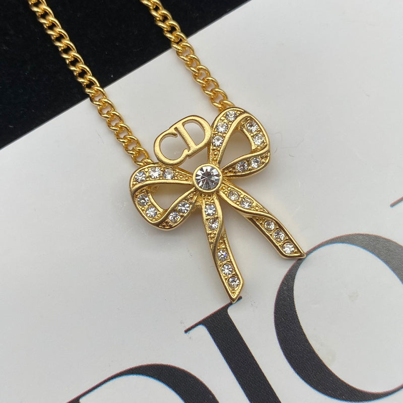 DE3 The latest starlight gold plated brass jewelry necklace earrings Jewelry