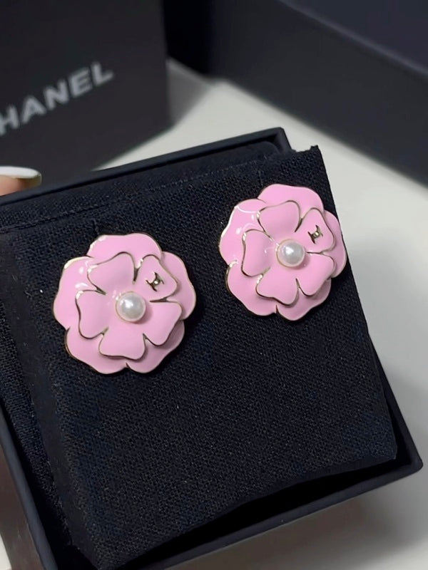 A1176 Women's Camellia Earrings and Jewelry