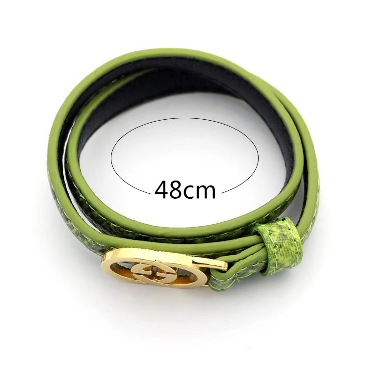 GB010 Letter Double layer Snake Skin Bracelet Jewelry