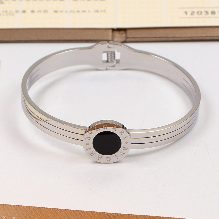 BVB14 316L steel and crystal with 18K gold plated Jewelry