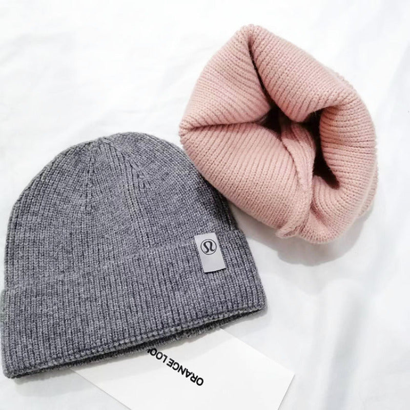 PLUH1 New autumn and winter fashionable core yarn knitted hat