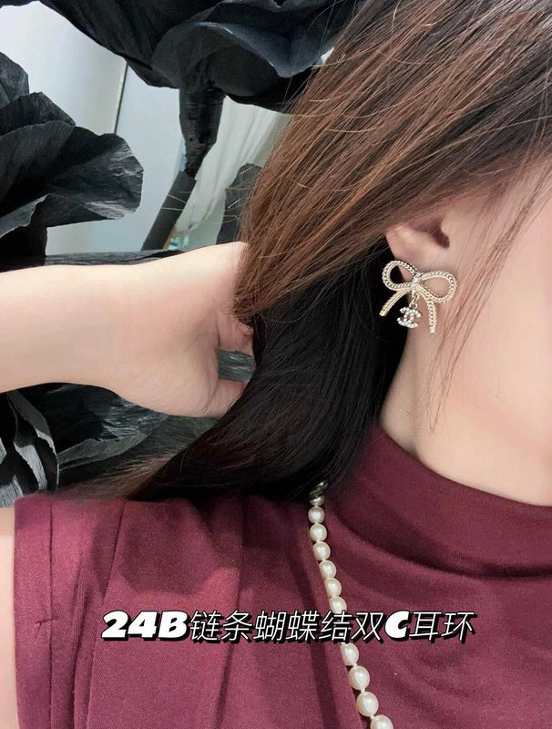 A1040 Women's bow earrings jewelry