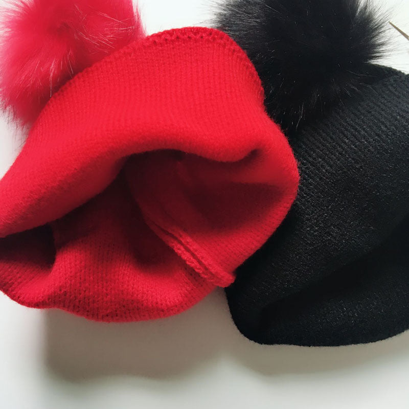 PGH8 New wool ball knitted hat