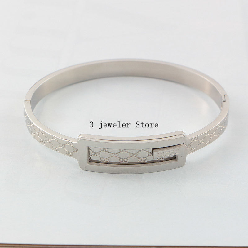 GB1 316L steel and crystal with 18K gold plated Jewelry