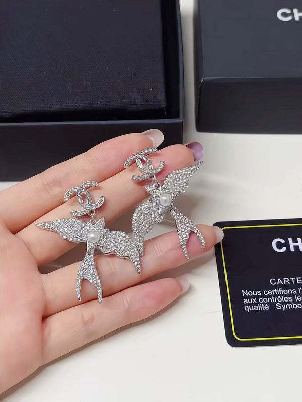 A1148 Women's Flying Bird Earrings Jewelry