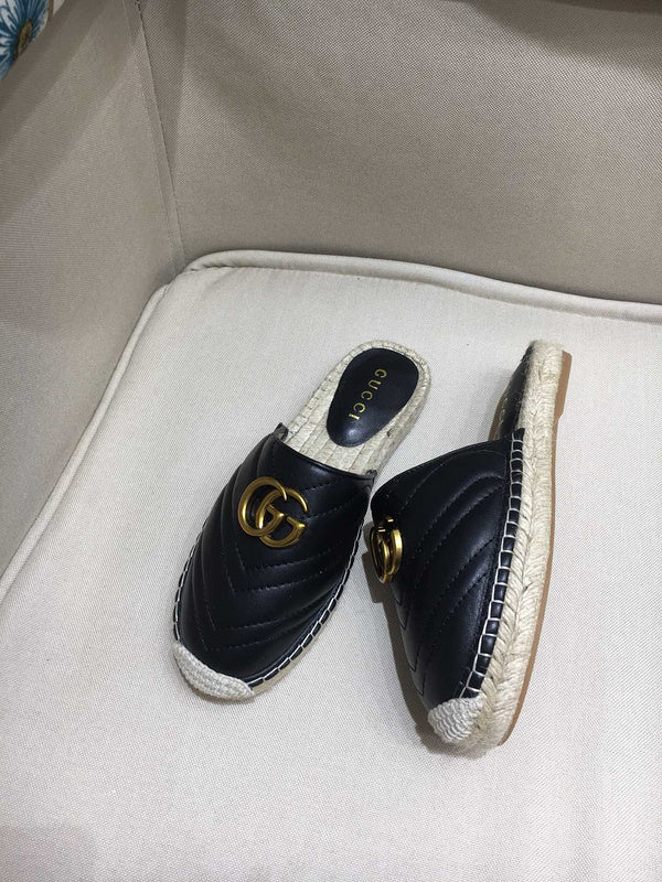 TGS1 Leather Fisherman slipper shoes with packing