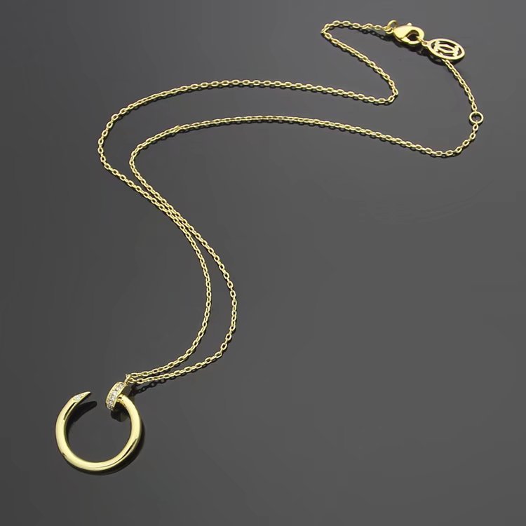 CAN01 Head and tail diamond pendant necklace jewelry