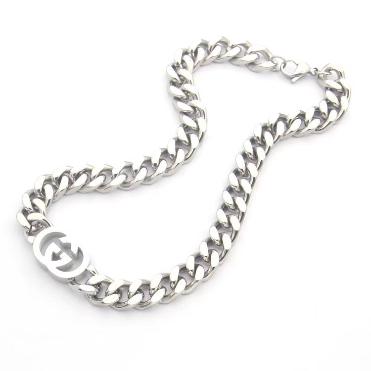 GN02 Letter Pendant Necklace Jewelry