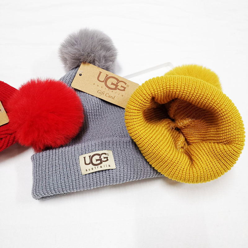 PKUH1 Children's cloth label knitted hat