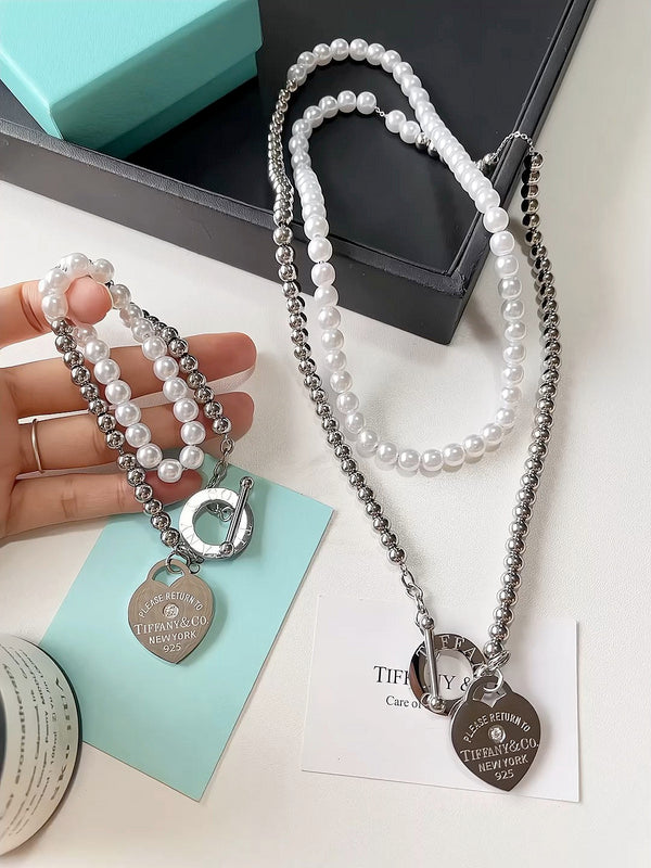 X609 Women's fashion double necklace jewelry