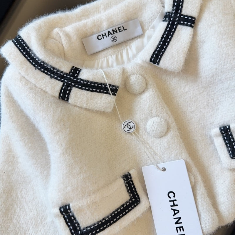 TCHC17 New style girls' spring and autumn thin woolen skirt+outerwear Clothing