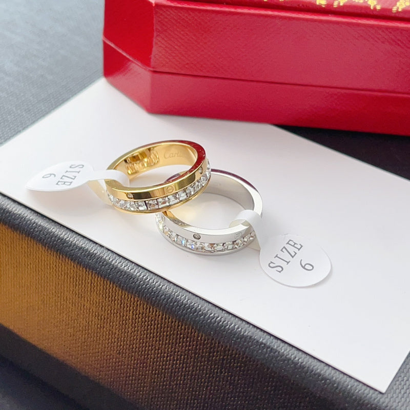 J120 Men's and women's titanium steel ring jewelry