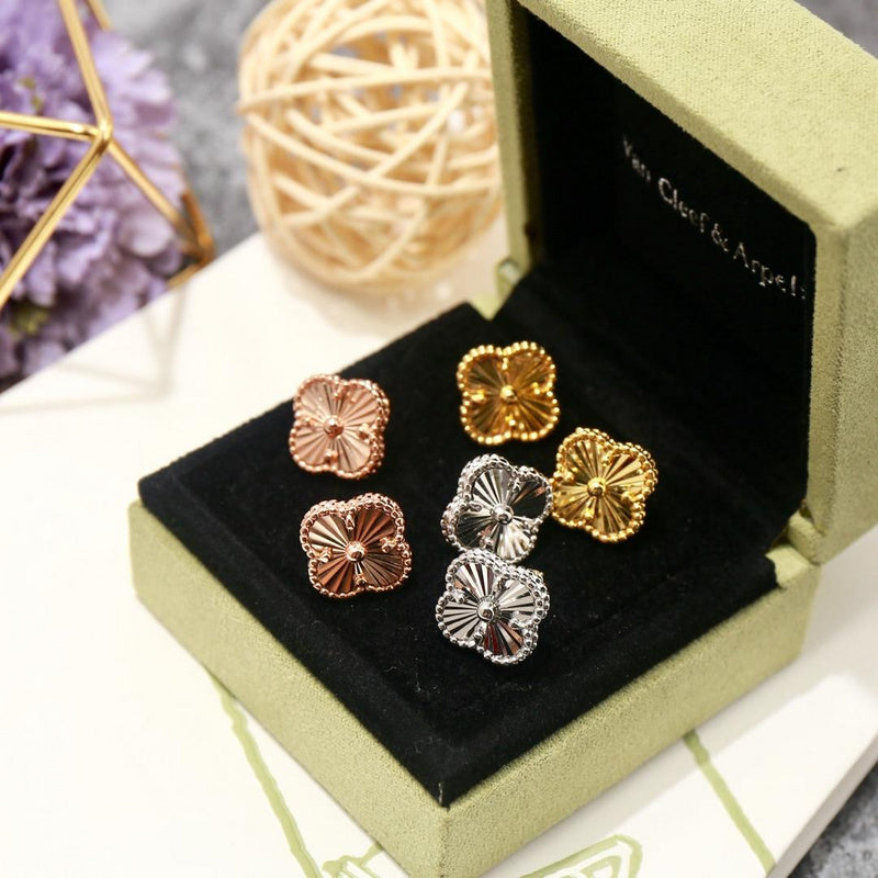 VAE16 Classic stainless steel 18K gold -plated ear studs jewelry earrings