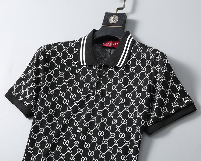 GUC061 New men's short sleeved polo top+shorts clothing