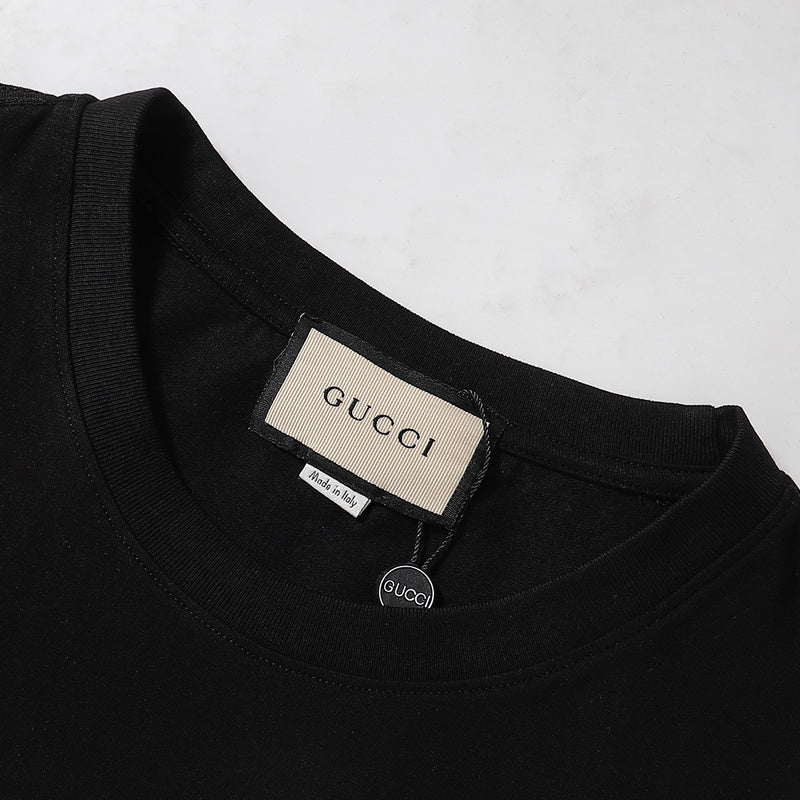 GUC028 New Men's and women's letter embroidery short-sleeved T-shirt