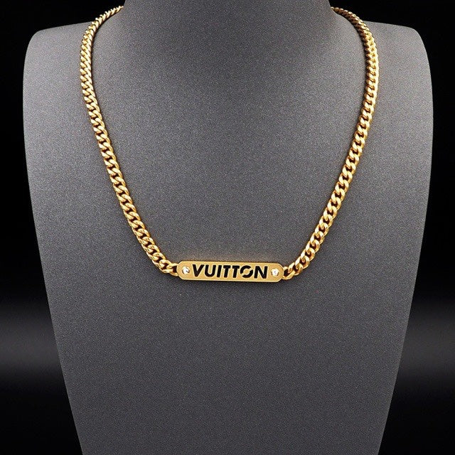 X633 Men's and women's titanium steel necklace jewelry