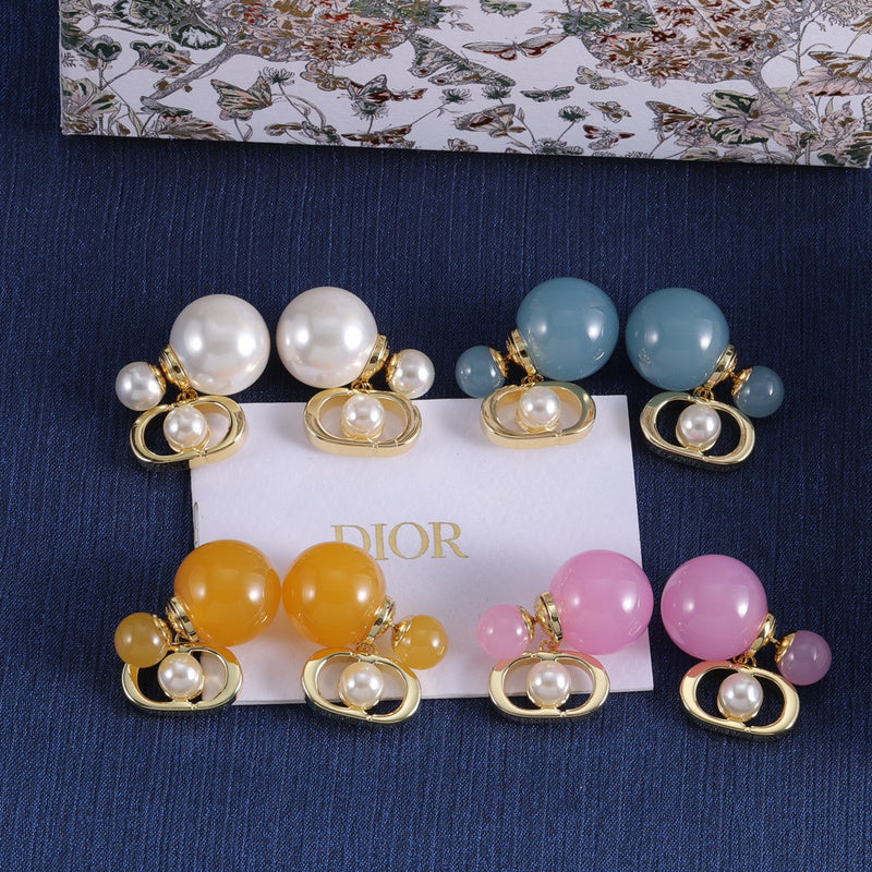 DIE29 Women's fashion alloy pearl earrings Jewelry