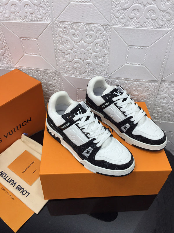 LLS1 High quality leather shoes women 35-41 or man 40-45 with box