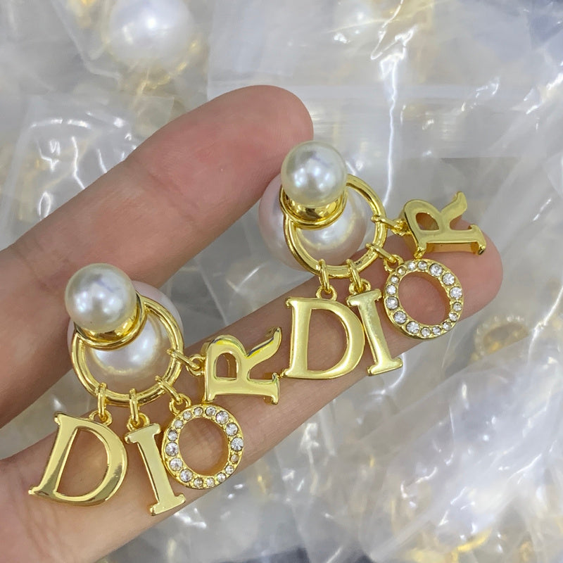 DIN38 Classic Fashion D-Letter Jewelry Necklace bracelet for women