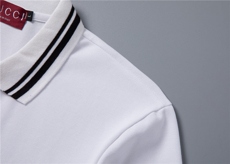 GUC064 Men's short sleeved lapel polo shirt clothing