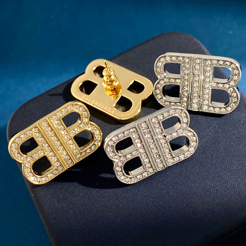 BAE3 Fashion New Style Earring Jewelry Brass Material Gold-Plating 2.4CMX1.7CM Jewelry