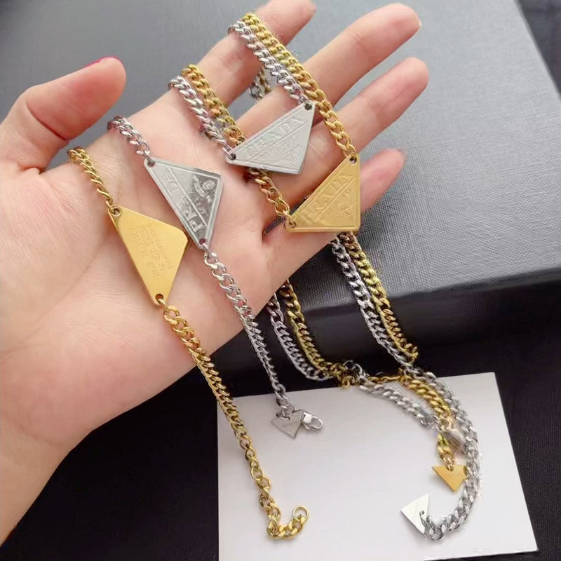 X660 Women's new fashion titanium steel necklace