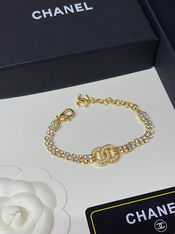 X669 Ladies' full-diamond necklace and bracelet set jewelry