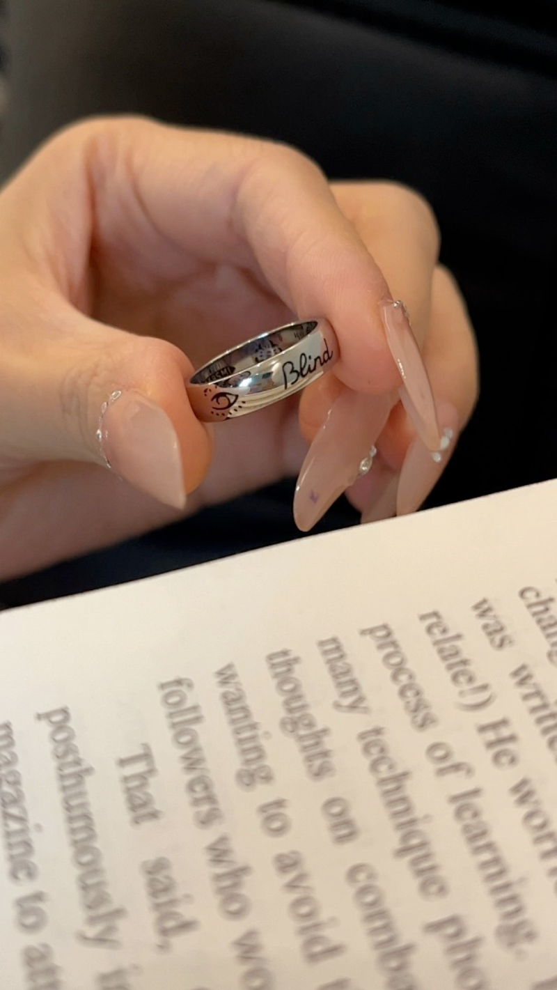 J153 Men's and women's universal titanium steel ring jewelry