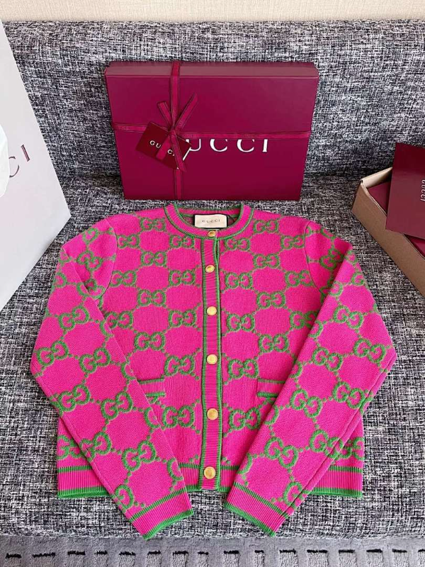 GUC6  New autumn and winter women's wool sweater cardigan clothing