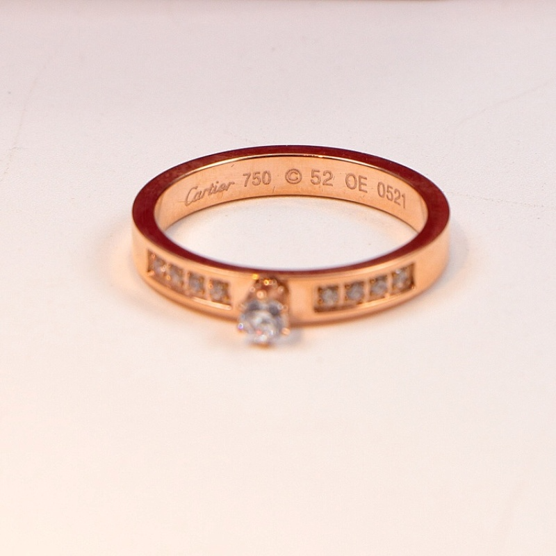 CAR41 carter diamonds ring for men and women with logo high quality jewelry