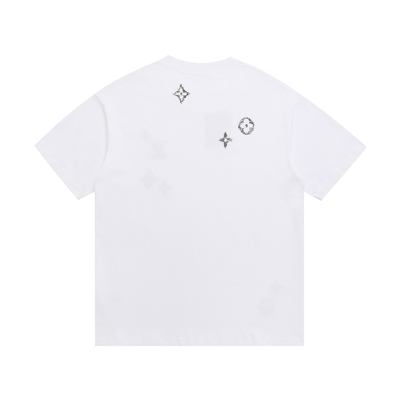 LVC221 New men's and women's summer pure cotton short sleeved top clothing Over size