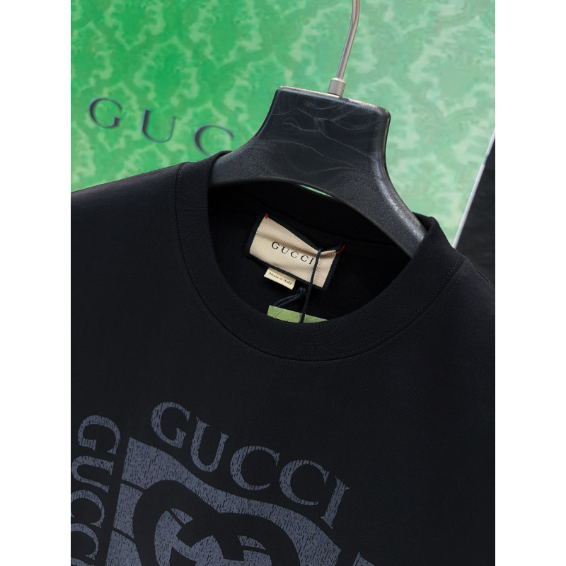 GUC051  New men's and women's summer pure cotton top T-shirt Clothing