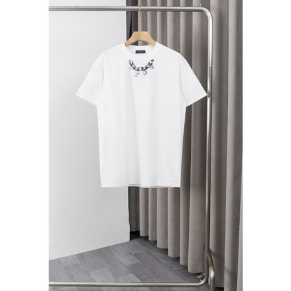 LVC054 New men's and women's summer pure cotton top T-shirt clothing