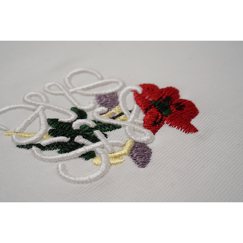 LOC46  New men's and women's summer pure cotton tops with T embroidery clothing