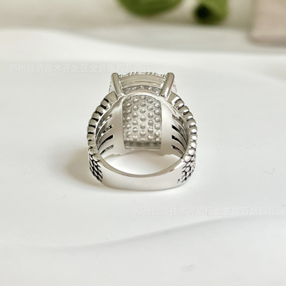 DY DR23 minimalist group set zircon ring, niche women's ring, luxurious jewelry