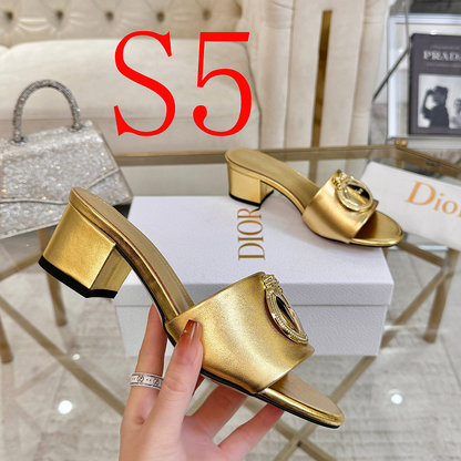 SHDS6 Women 5.5CM Heel slipper Shoes 35-42 with box