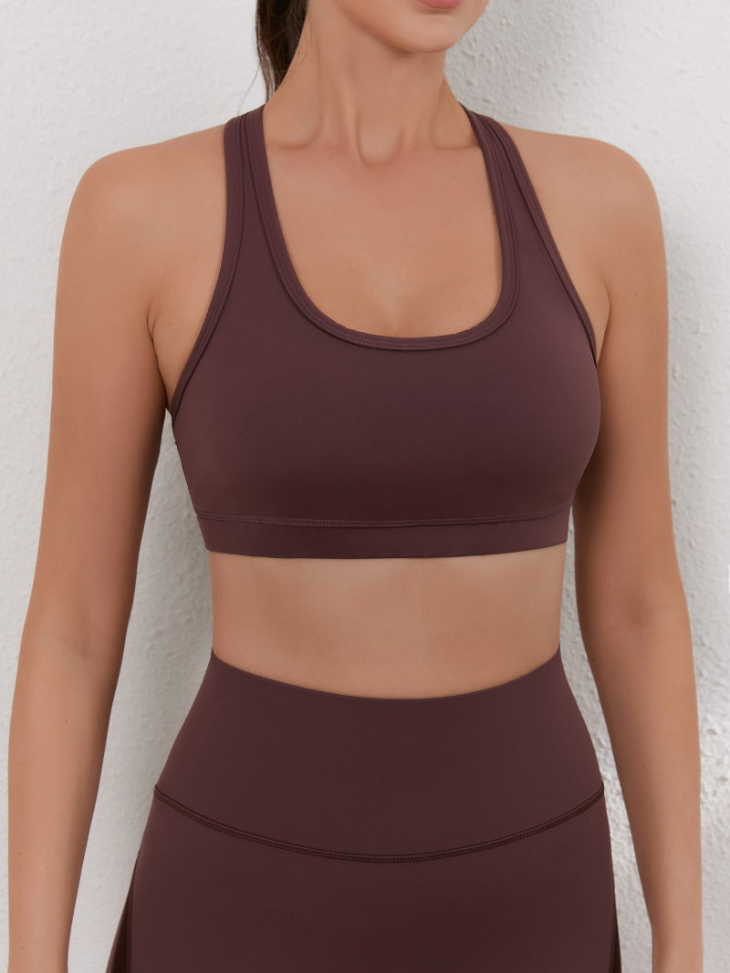 zalo5108   Women's nude elastic plus size sports pants yoga suit set fitness gathering shock-absorbing bra clothing