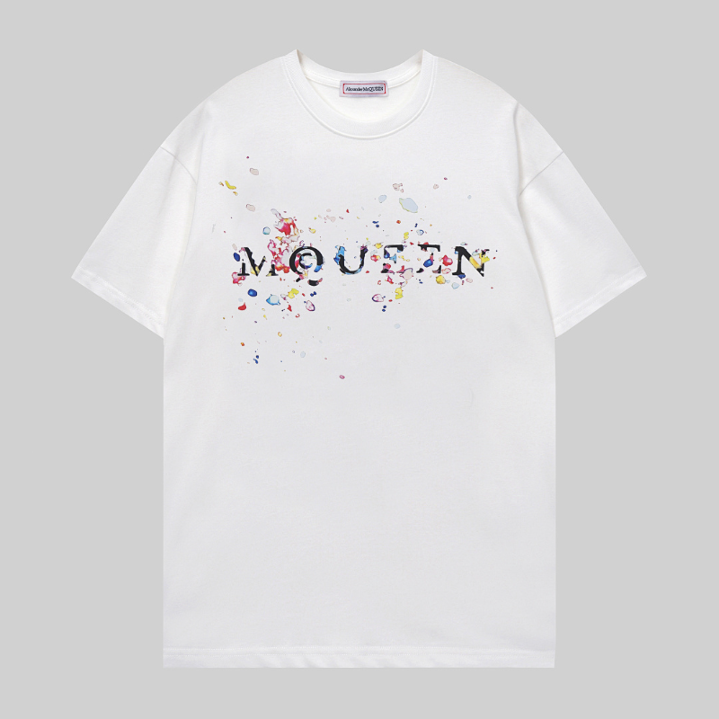 MQC4 New men's and women's summer short sleeved cotton T-shirt clothing