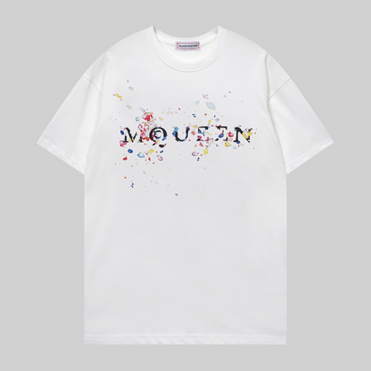 MQC4 New men's and women's summer short sleeved cotton T-shirt clothing