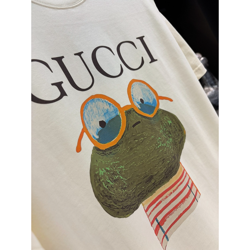 GUC052  New men's and women's summer pure cotton top T-shirt Clothing